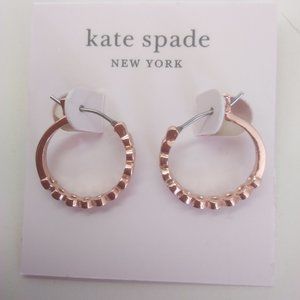 Kate Spade New Rhinestone Hoop Earrings